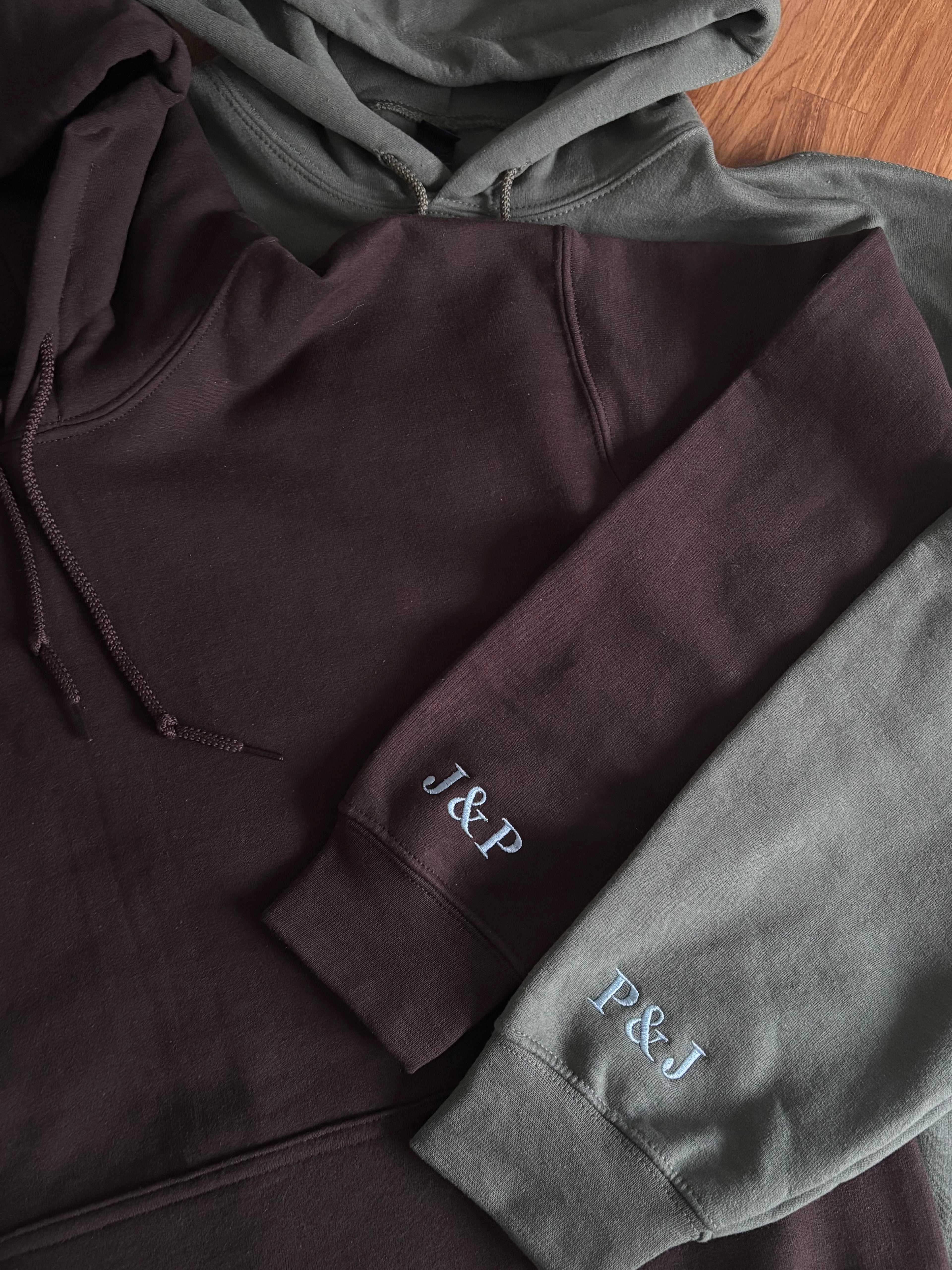 bestickter Partner Pullover